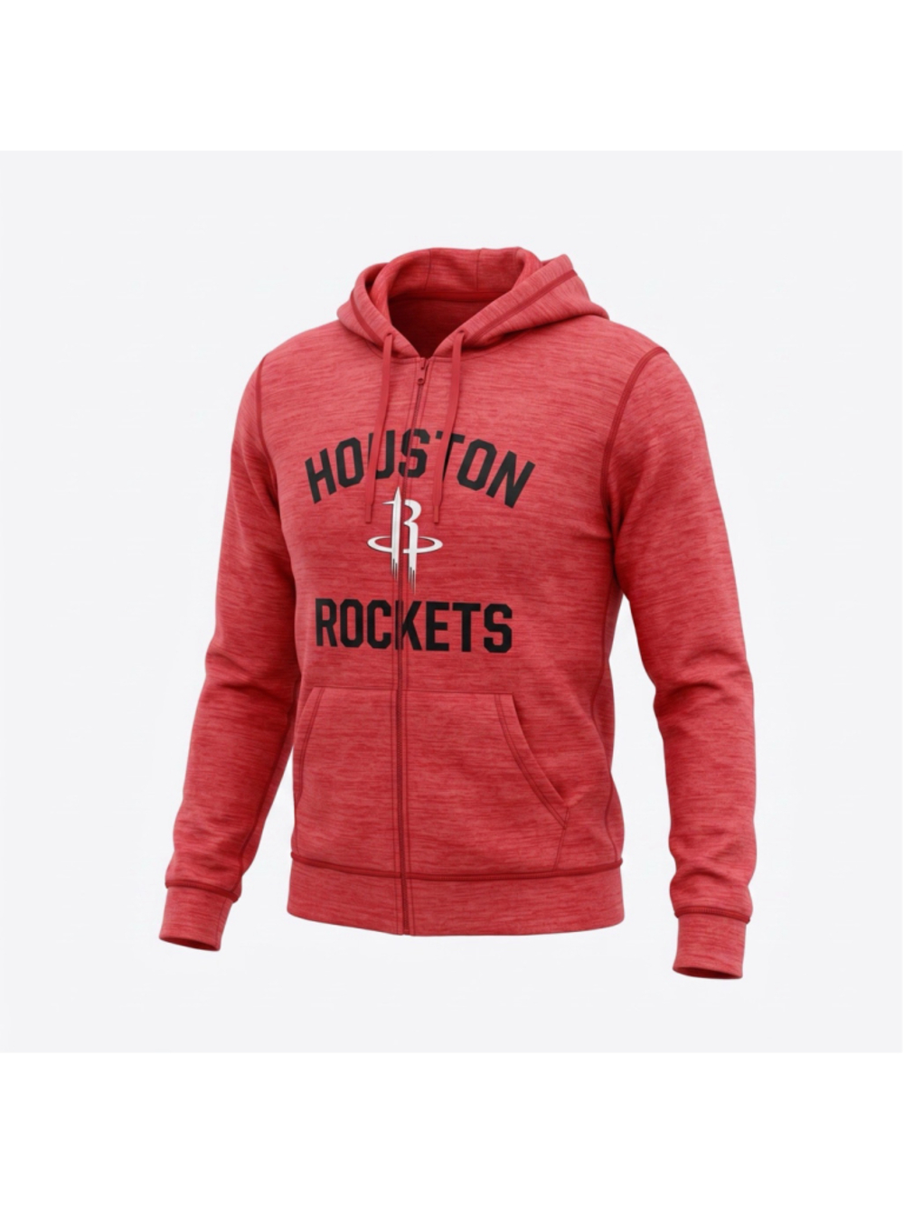 New Era Houston Rockets Hoodie Red Basketball NBA Thumbhole Full Zip Womens M